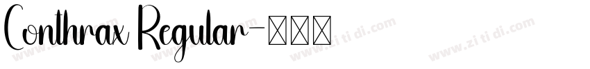 Conthrax Regular字体转换